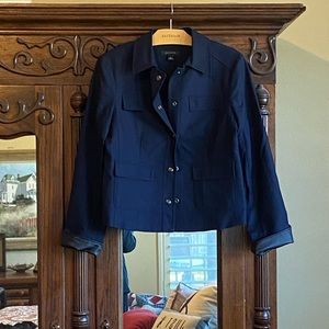 Ann Taylor Canvas Jacket Sz 8